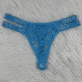 Gym and Love Blue Thongs