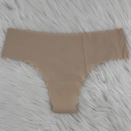 Seamless Grooved Creme Panties