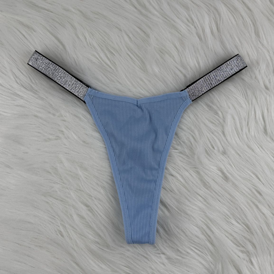 Sporty Glamour Blue Thongs