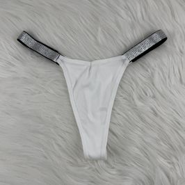 Sporty Glamour White Thongs