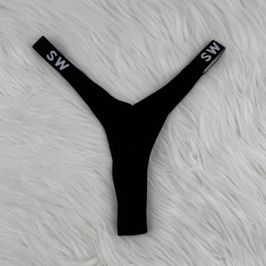 Sweet Gym Black Thongs
