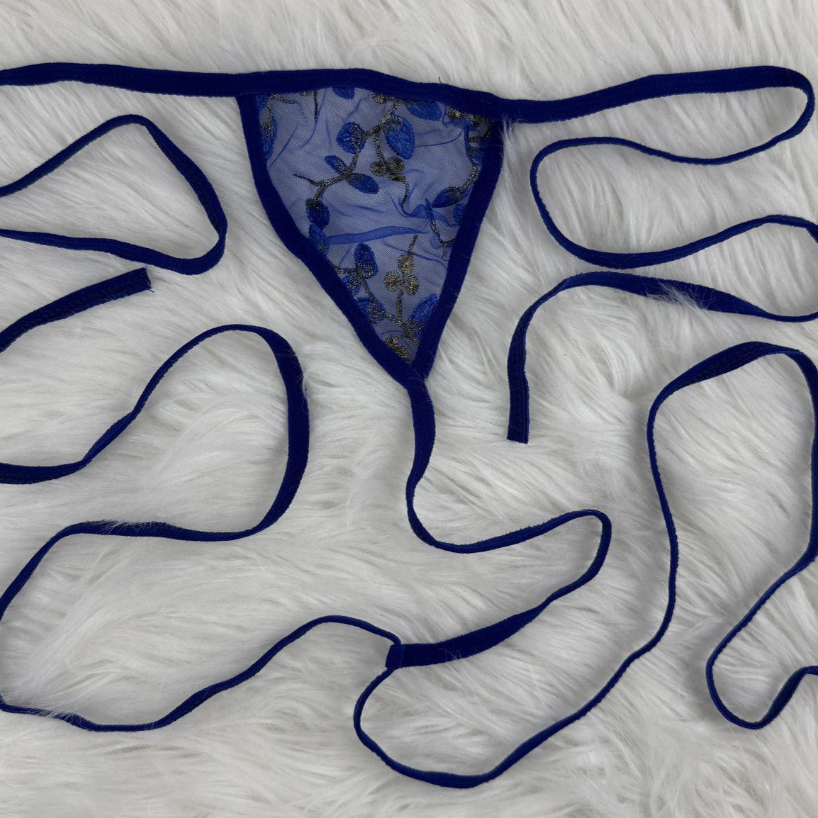 Tie side Navy Blue Thongs