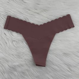 Scalopped Dusty Rose Thongs