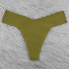 Scalopped Lemon Grass Thongs