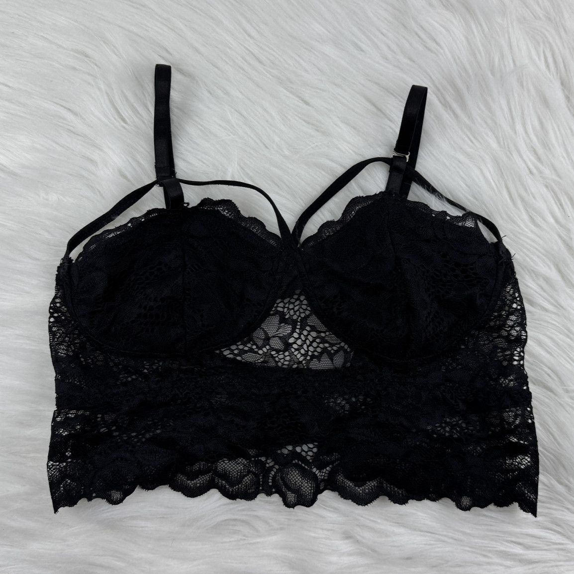 Lacy Black Bra
