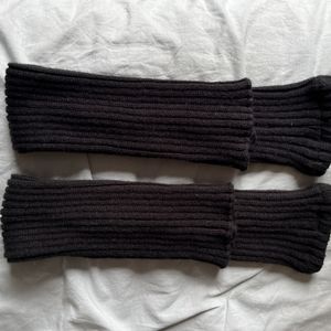 Worn Black Leggings