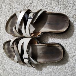 Cross over Birkenstocks sandals!