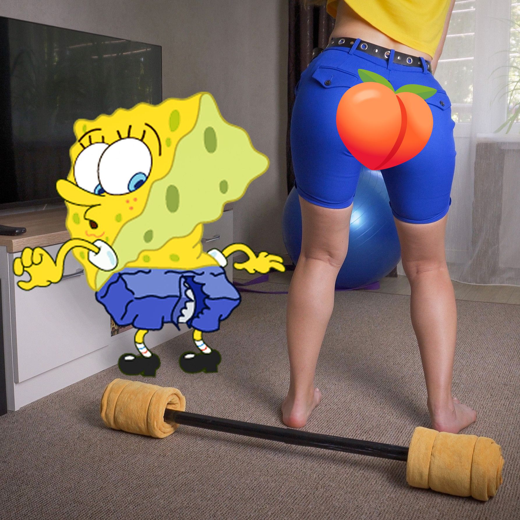 SpongeBobs Ripped Shorts