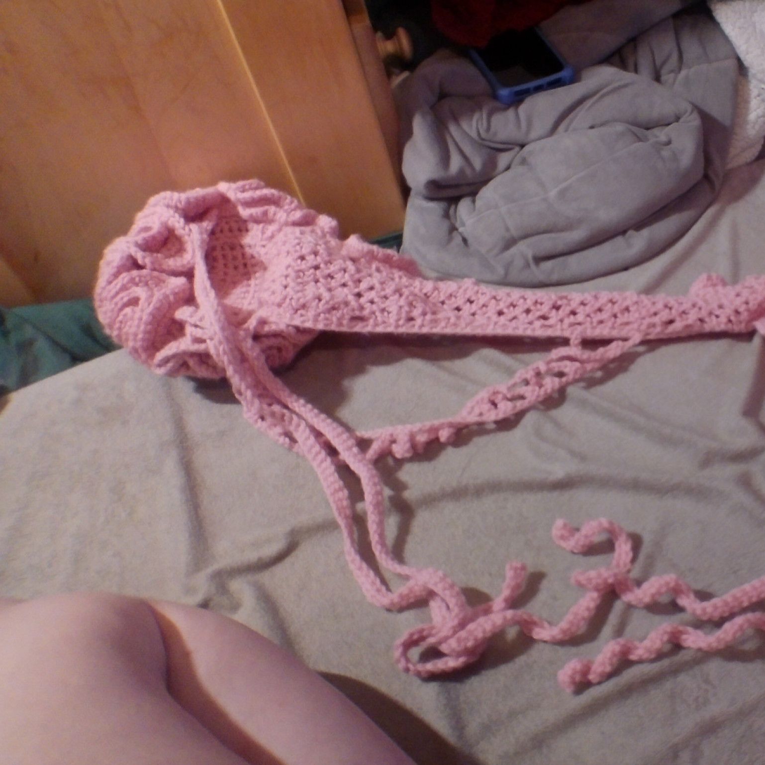 Ruffled bra
