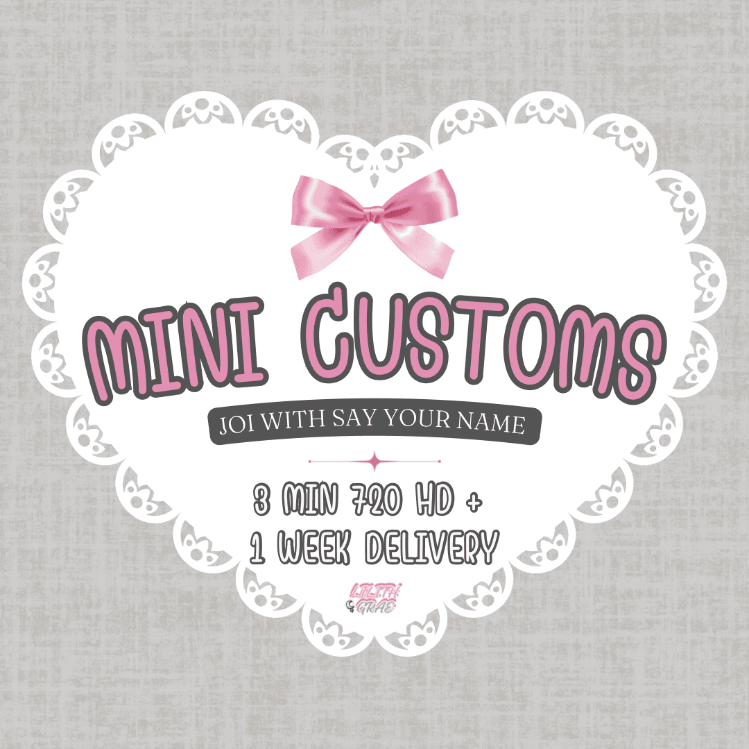 Mini Customs 3 Min 720 HD JOI with Name Included