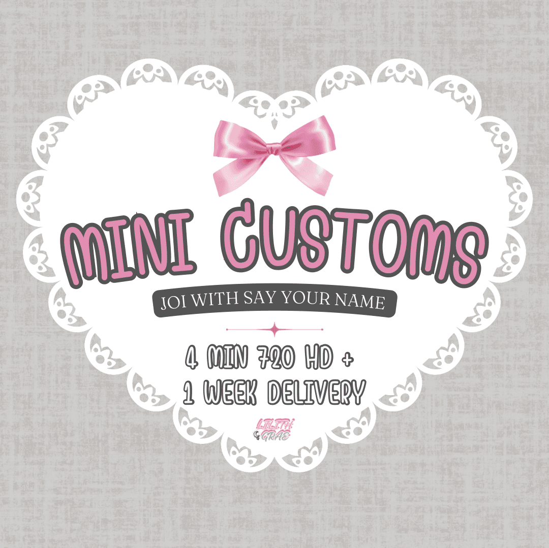 Mini Customs 4 Min 720 HD JOI with Name Included