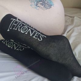 Black Game of Thrones Crew Socks