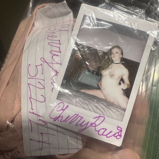 Peach Lace Used Panty Bundle Slut