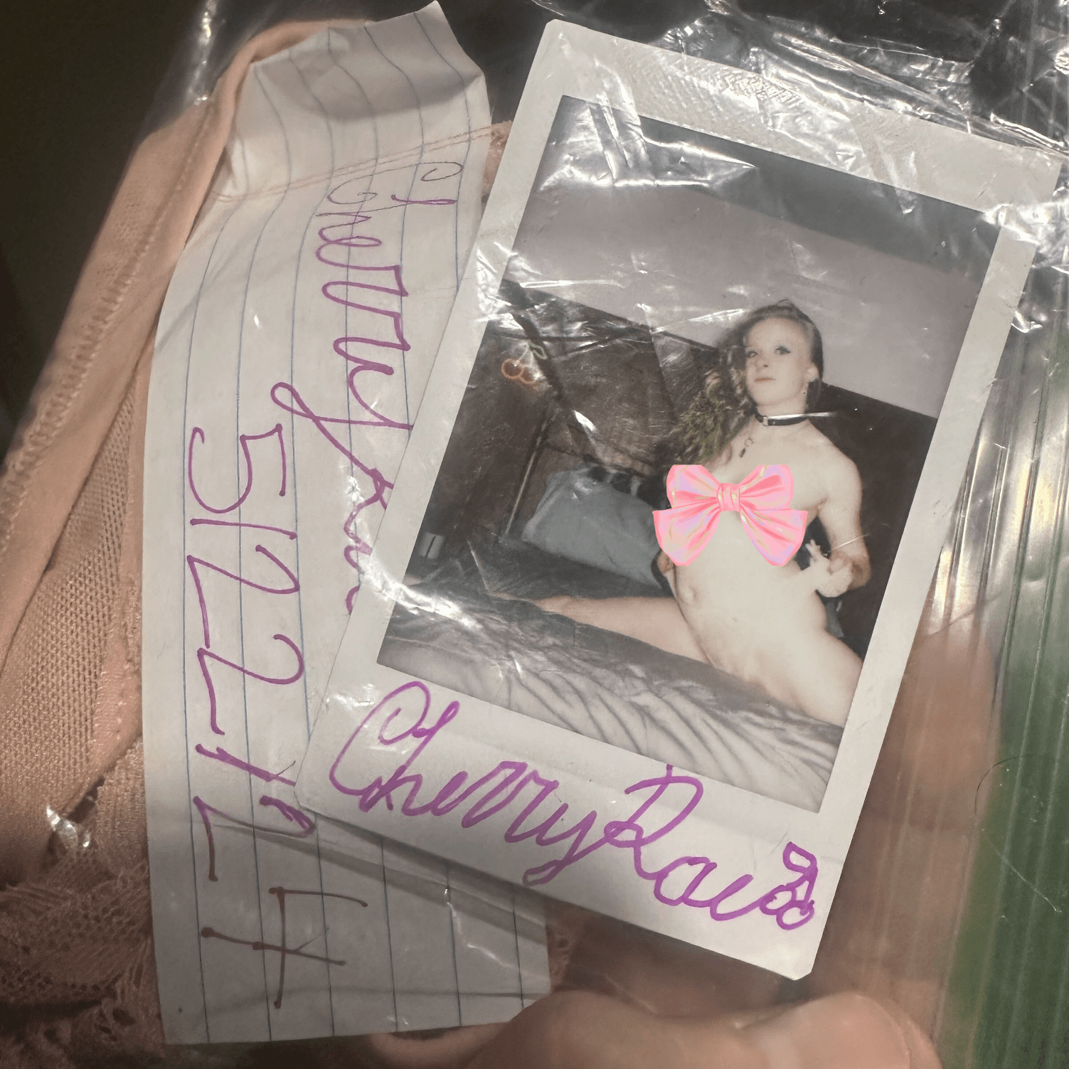 Peach Lace Panty Slut Sunrae_Fae Bundle