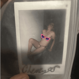 Sunrae_Fae Black  Pink VString  and Signed Polaroid Bundle
