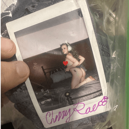 Signed Sunrae_Fae Black Lace Panty Polaroid Bundle