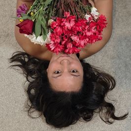 Flowers sensual nude set