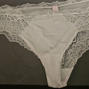 White lace panties