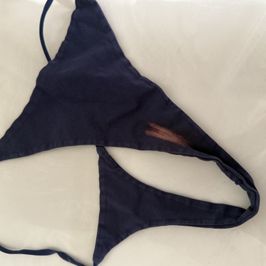Pussy stained thong