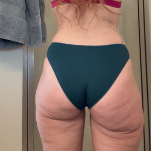 Deep emerald green cotton panties