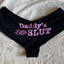 Daddys Little Slut cheeky thong panties
