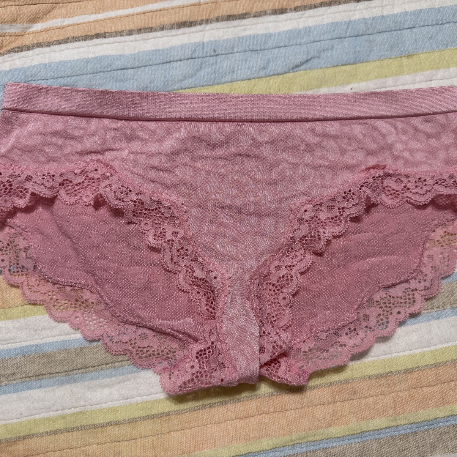 Pink full coverage panties