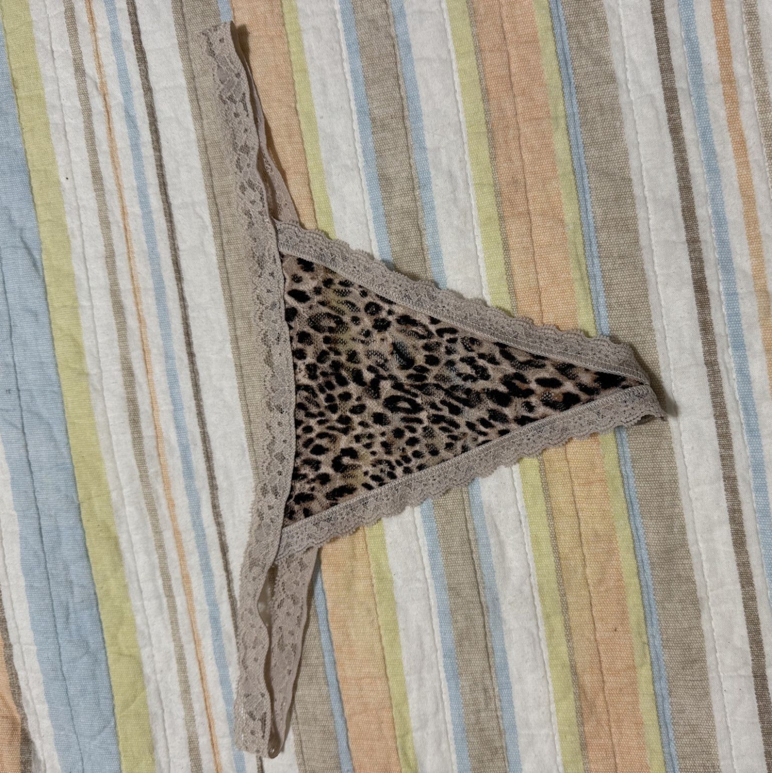 Cheetah Lace G string thong