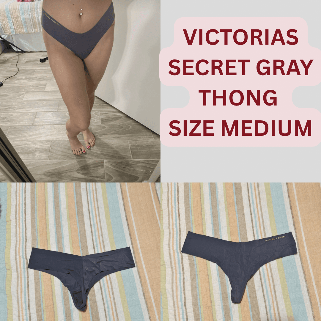 Victorias secret gray thong