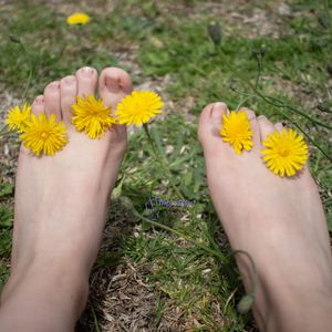 Feet in nature photoset