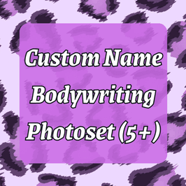Custom Name Bodywriting Photset