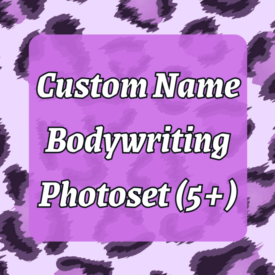 Custom Name Bodywriting Photset