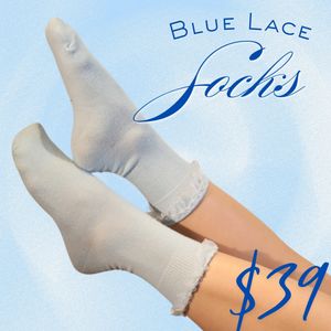 Blue Lace Socks