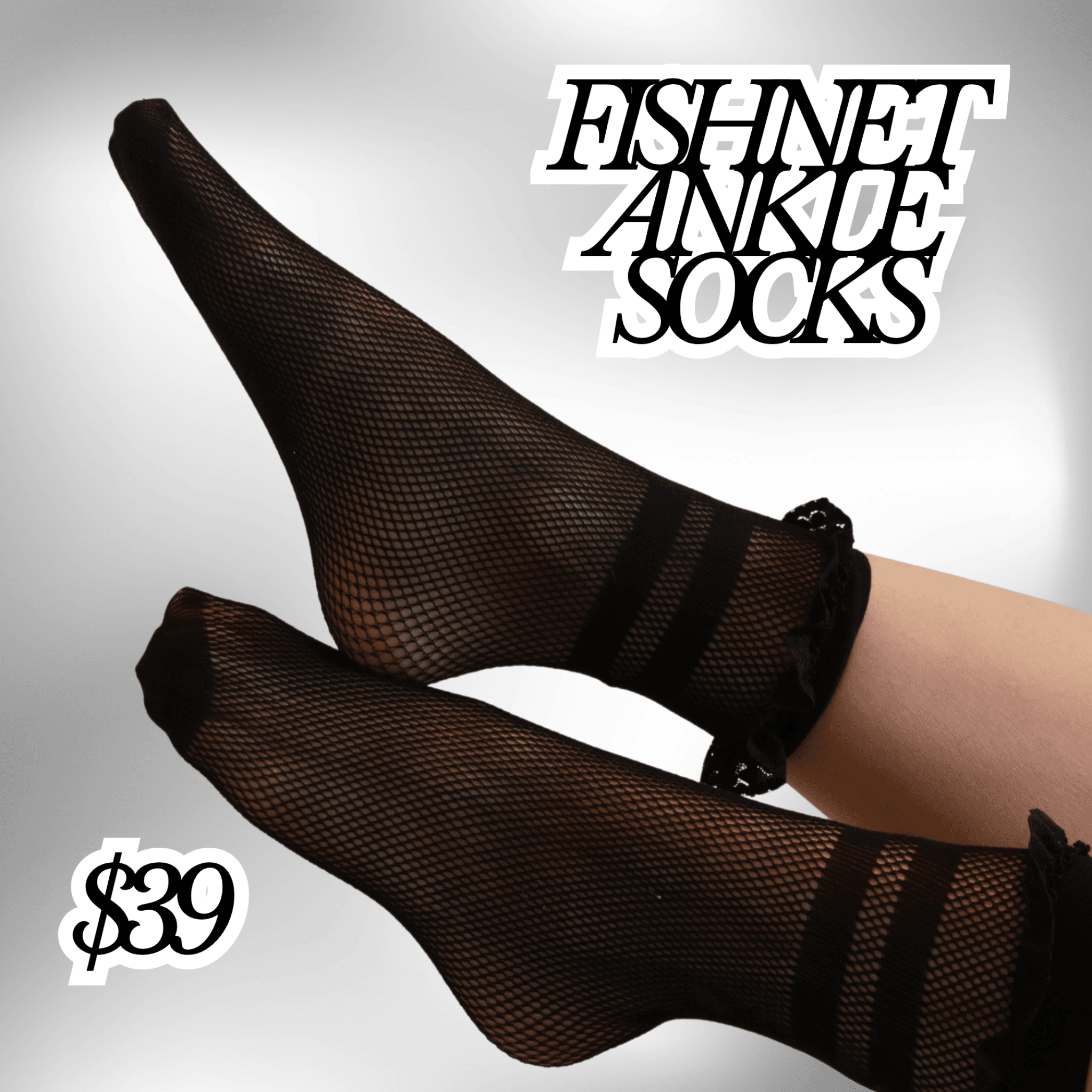 Fishnet Ankle Socks