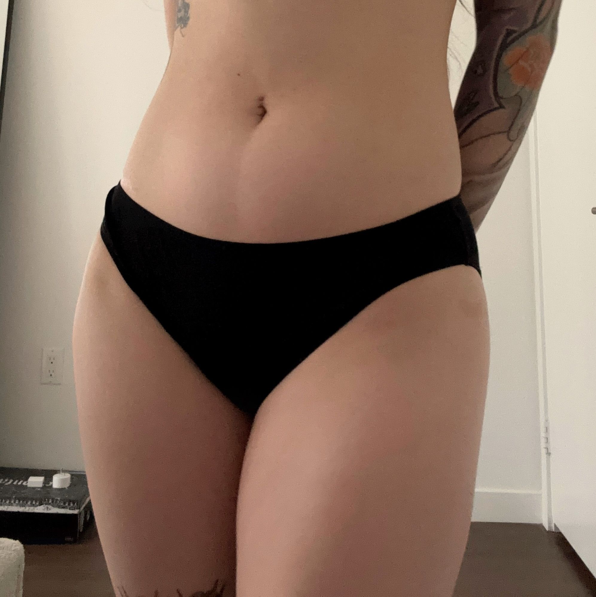 Black Silk Panties