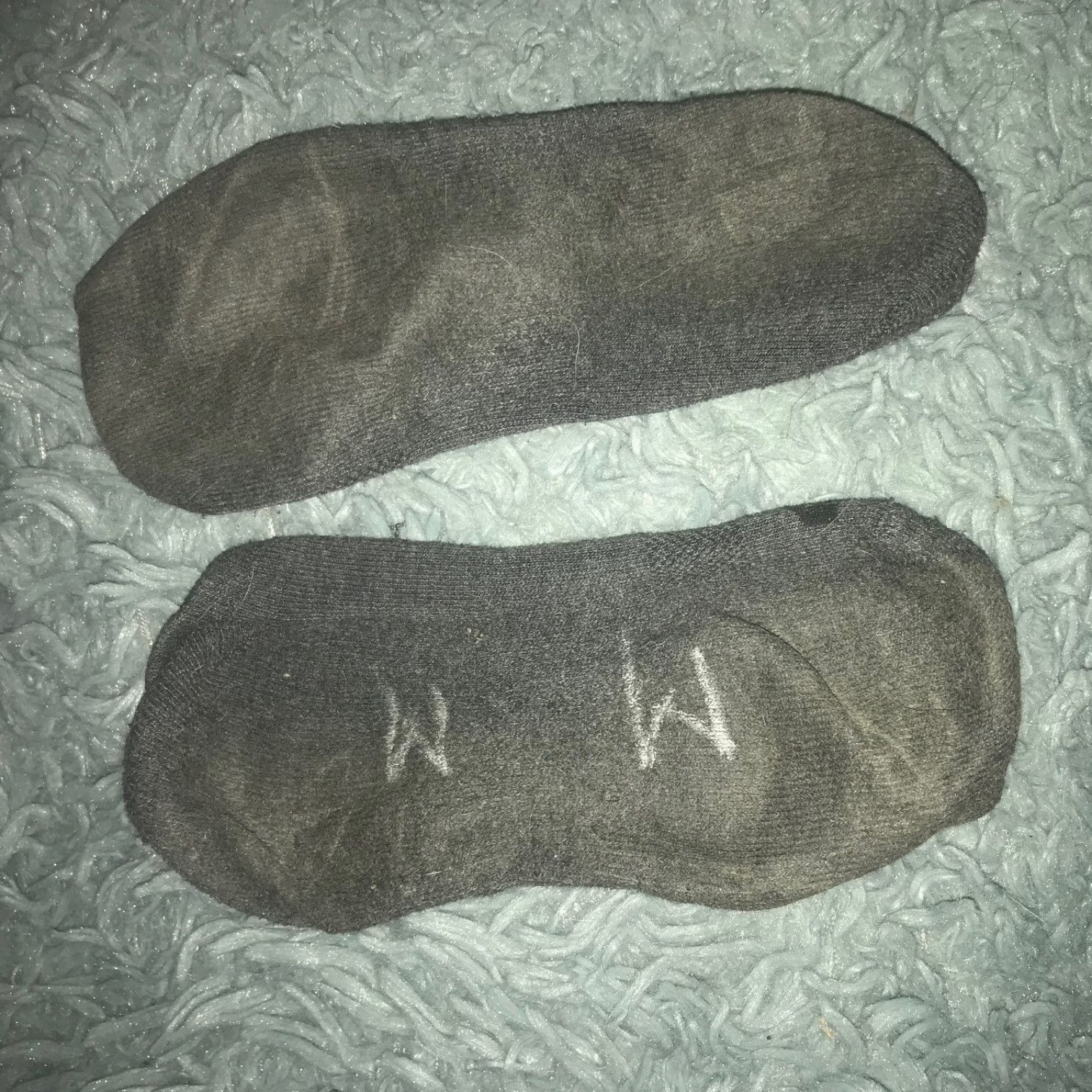 4 Day Old Socks with Handwritten Initials