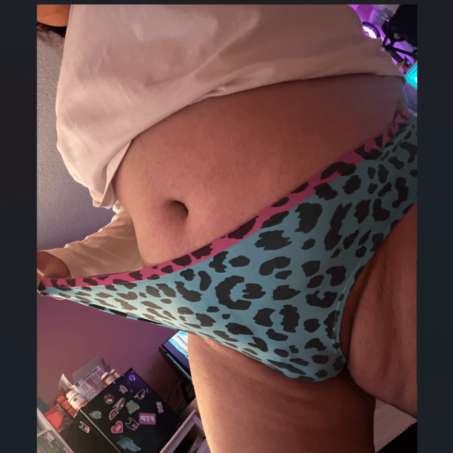 milf blue cheeta bbw ts panties