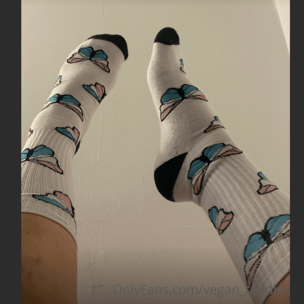 BUTTERFLY TRANS PRIDE SOCKS!!!