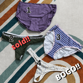 BOGO Worn Panties: You Pick One and I Pick One