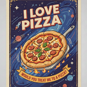 Would you treat me to a pizza