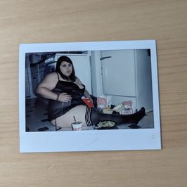 Wood Caught Stuffing Polaroid