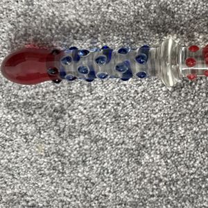 Glass double ended dildo