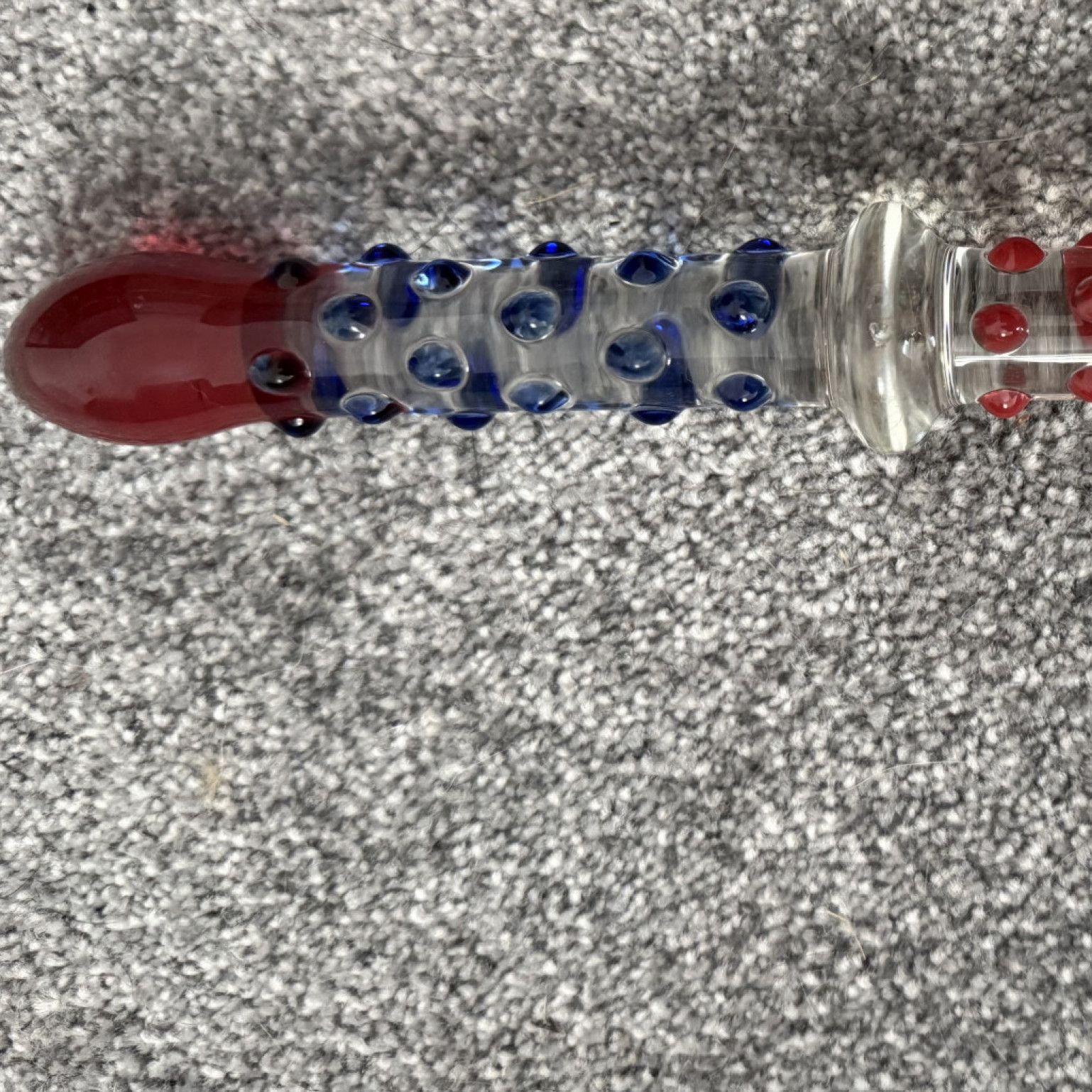 Glass double ended dildo