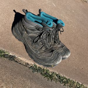 Very worn hiking boots