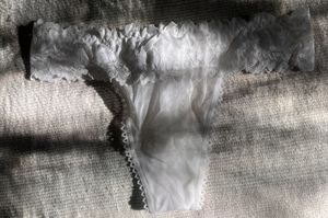 snow bunny lacy thong