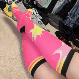 Pink Knee High Socks