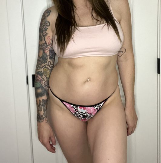 Wild pink thong