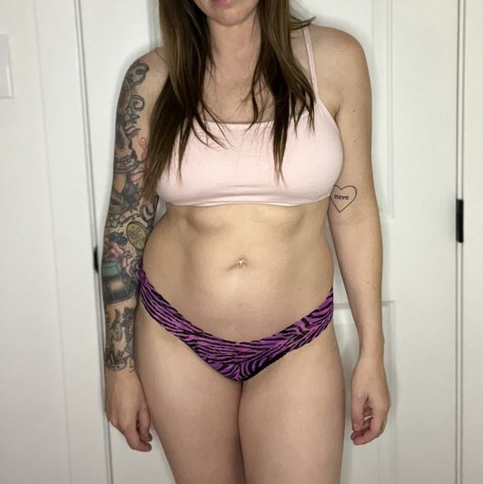 Purple tiger print
