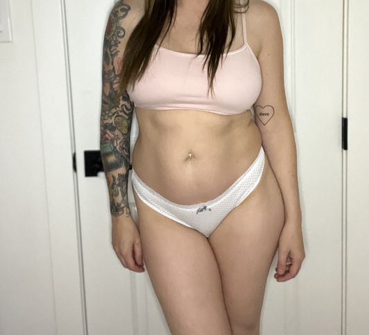 Grey heart thong