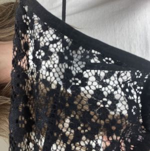 Black lace gstring