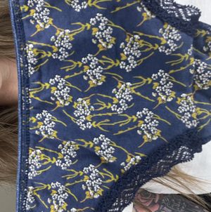 Navy blue floral
